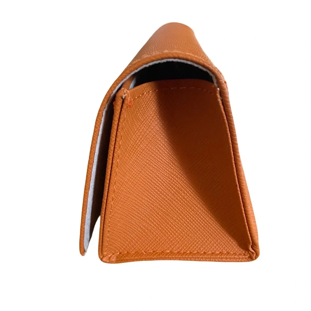 Tory Burch Saffiano Orange Leather‎ Eyeglasses/Sunglasses Case